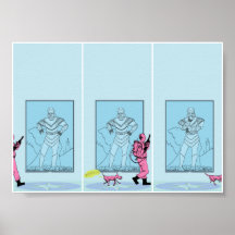 Museums-HundeFurzen 7x5 Plakatdruck