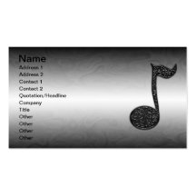 musicnote abstrakte businesscards visitenkartenvorlagen