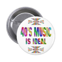 Musik 40s ist ideal anstecknadelbutton