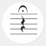 Musik-Anmerkungs-Erholungs-freier Raum Sticker