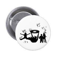 Musik-Disco-Leute-Tanz Anstecknadelbutton