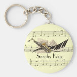 Musik-Entwurf Keychain Schlüsselband