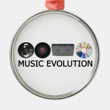 Musik-Evolution Weihnachtsornament