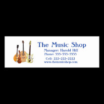 Musik-Geschäft/Gitarren-Lehrer visitenkarten