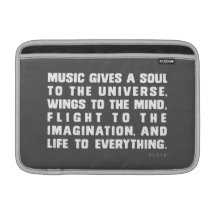 Musik gibt ein Soul zum Universum MacBook Air Sleeve