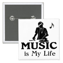 Musik ist mein Leben Buttons
