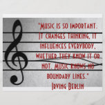 Musik ist so wichtig flyer druck
