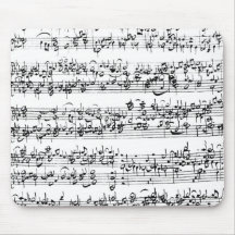 Musik-Kerbe von Johann Sebastian Bach Mousepad