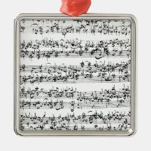 Musik-Kerbe von Johann Sebastian Bach Ornamente