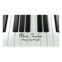 Musik-Lehrer-Klavierstunde-Visitenkarte