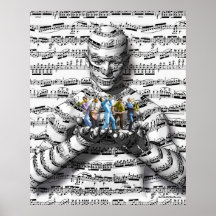 Musik-Mann Posterdruck