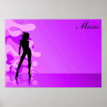 Musik Poser - Pumpin lila Plakate