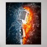 "Musik-Power-" Plakat