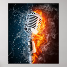 "Musik-Power-" Plakat