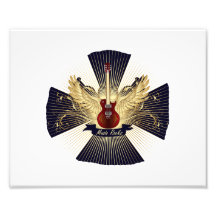 Musik schaukelt blaues Muster rotes guitar.png Kunstphotos