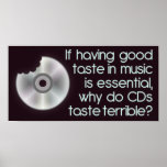 "Musik schmeckt lustige" Plakate
