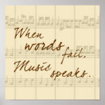Musik spricht posterdruck
