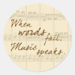 Musik spricht sticker
