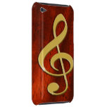 Musik-Symbol auf Kirschhölzernem iPod-Kasten Case-Mate iPod Touch Case