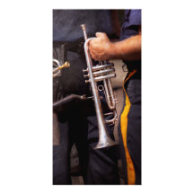 Musik - Trompete - Polizei-Blaskapelle Photo Karten Vorlage