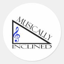 Musikalisch geneigt sticker