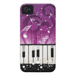 Musikalische Anmerkungs-und Elfenbein-Schlüssel-li iPhone 4 Case-Mate Hülle