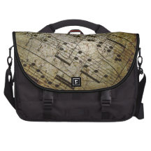 Musikalische Kerbe des alten Blattes, Grunge-Musik Notebook Taschen