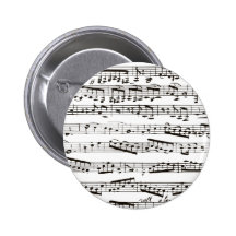Musikalische Schwarzweiss-Anmerkungen Buttons