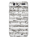 Musikalische Schwarzweiss-Anmerkungen Droid RAZR Hülle