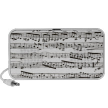 Musikalische Schwarzweiss-Anmerkungen Mobile Lautsprecher