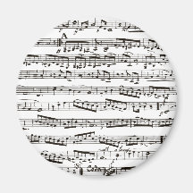 Musikalische Schwarzweiss-Anmerkungen Magnete