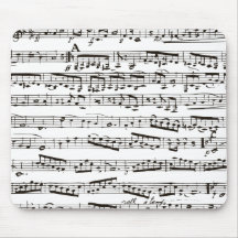 Musikalische Schwarzweiss-Anmerkungen Mauspad