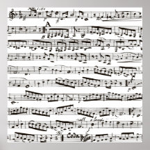 Musikalische Schwarzweiss-Anmerkungen Plakate