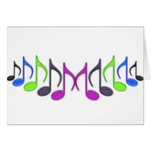 Musikalisches Symbol "M " Grußkarten