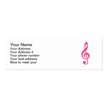 Musikanmerkung Clef Visitenkarte