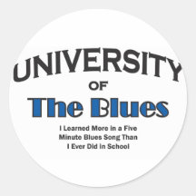 MusikBlues Runder Sticker