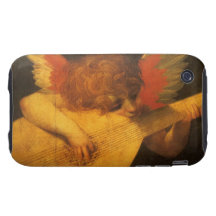 Musiker-Engel durch Rosso Fiorentino, Vintage Kuns Tough iPhone 3 Hüllen