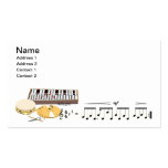 Musikinstrumente Visitenkartenvorlage