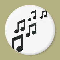 Musiknotenikone magnete