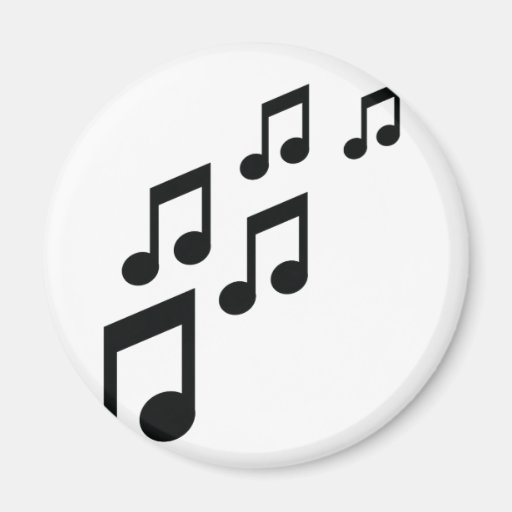 Musiknotenikone Kühlschrankmagnet