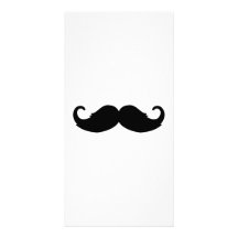 Mustache Beard Photo Card Template