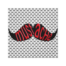 Mustache Little Man Art Print Canvas Prints
