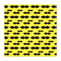 Mustache Little Man Art Print Stretched Canvas Prints