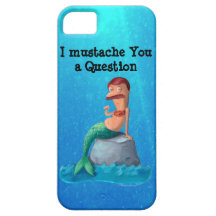 Mustached Merman iPhone 5 Hüllen
