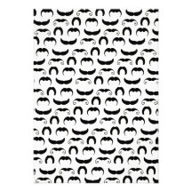 Mustaches Personalized Announcements