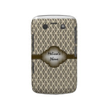 Muster-BlackBerry-Telefon-Kasten Browns beige Vint Blackberry Hülle