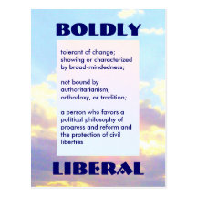 MUTIG LIBERALE Postkarte