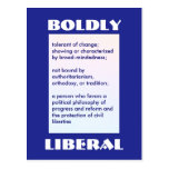 MUTIG LIBERALE Postkarte postkarten