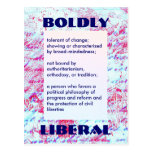 MUTIG LIBERALE Postkarte postkarten