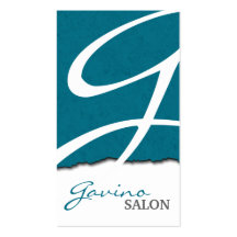 Mutige stilvolle u. moderne Monogramm-Salon-Visite